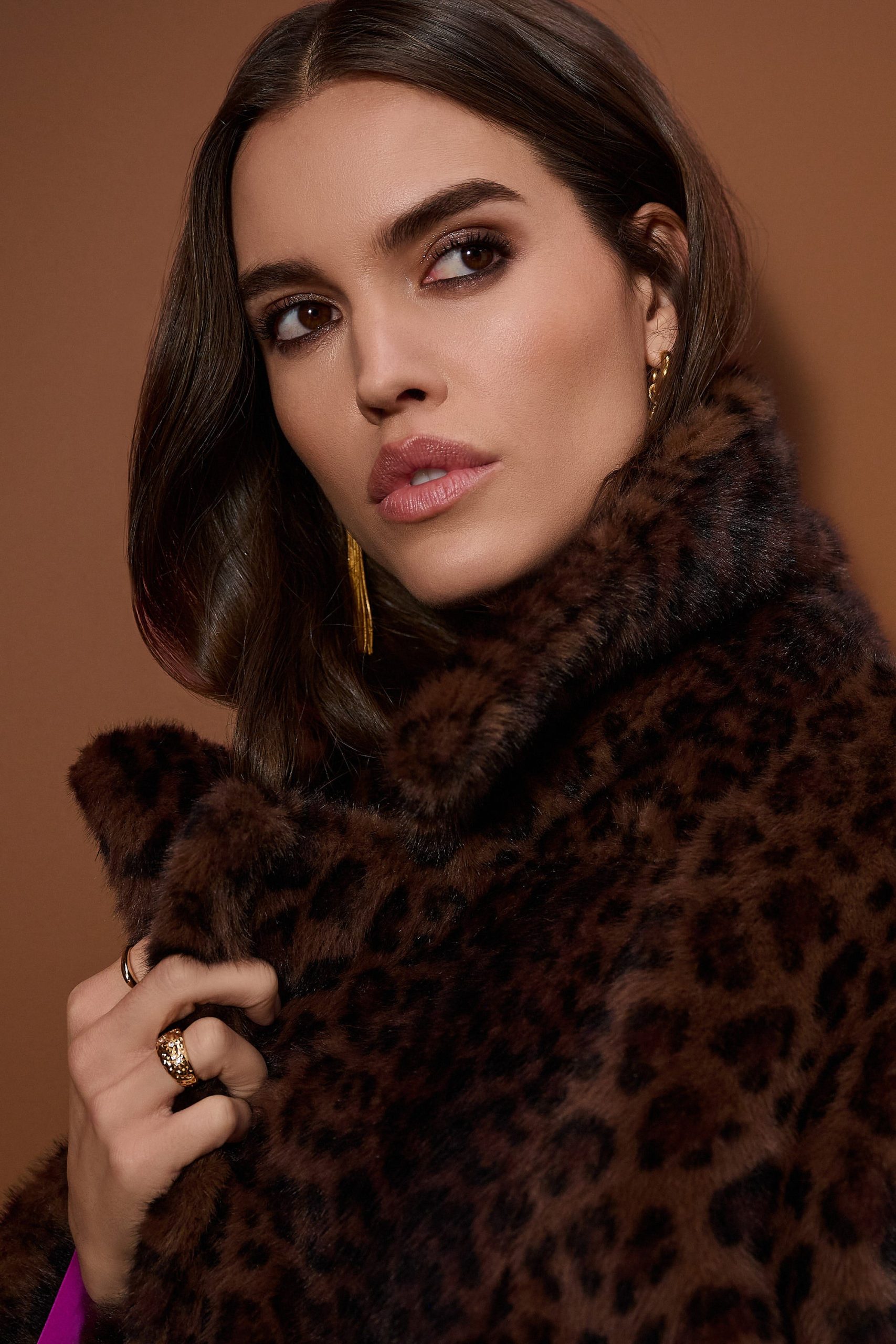 Abrigo de piel sintética con estampado de leopardo 253937 - Imagen 3