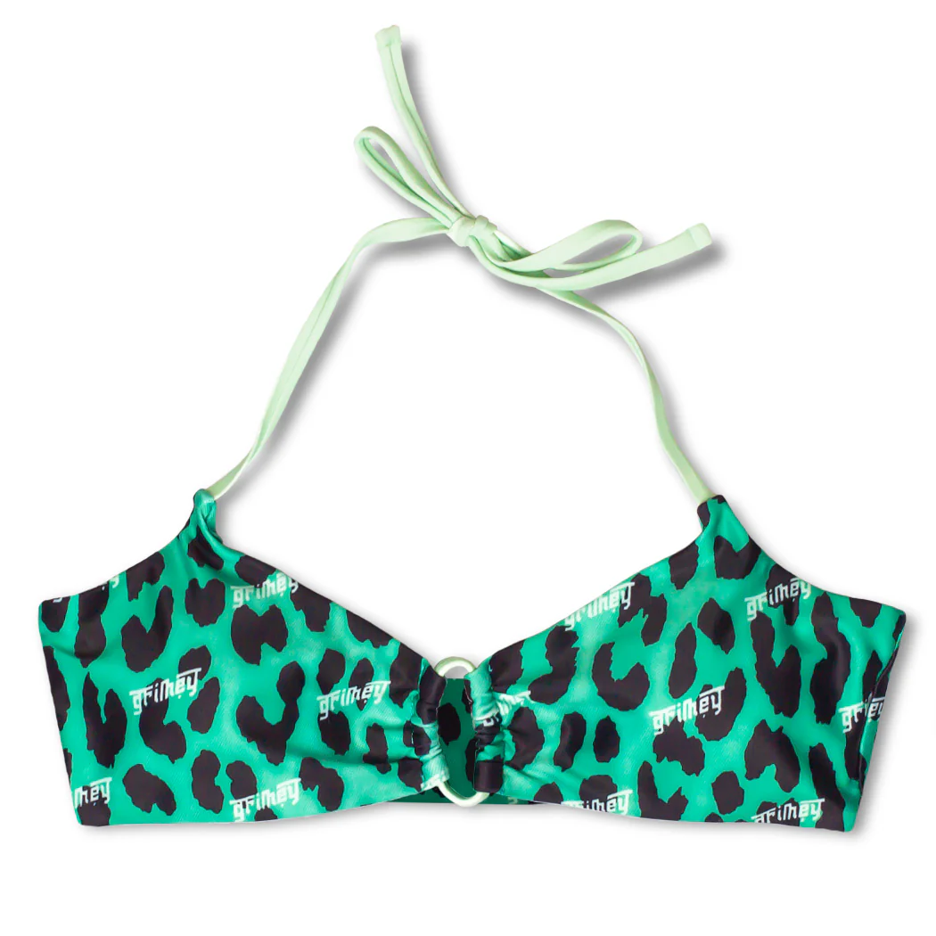 Bañador Grimey Yanga Leopard Bikini Top SS20 Green - Imagen 3