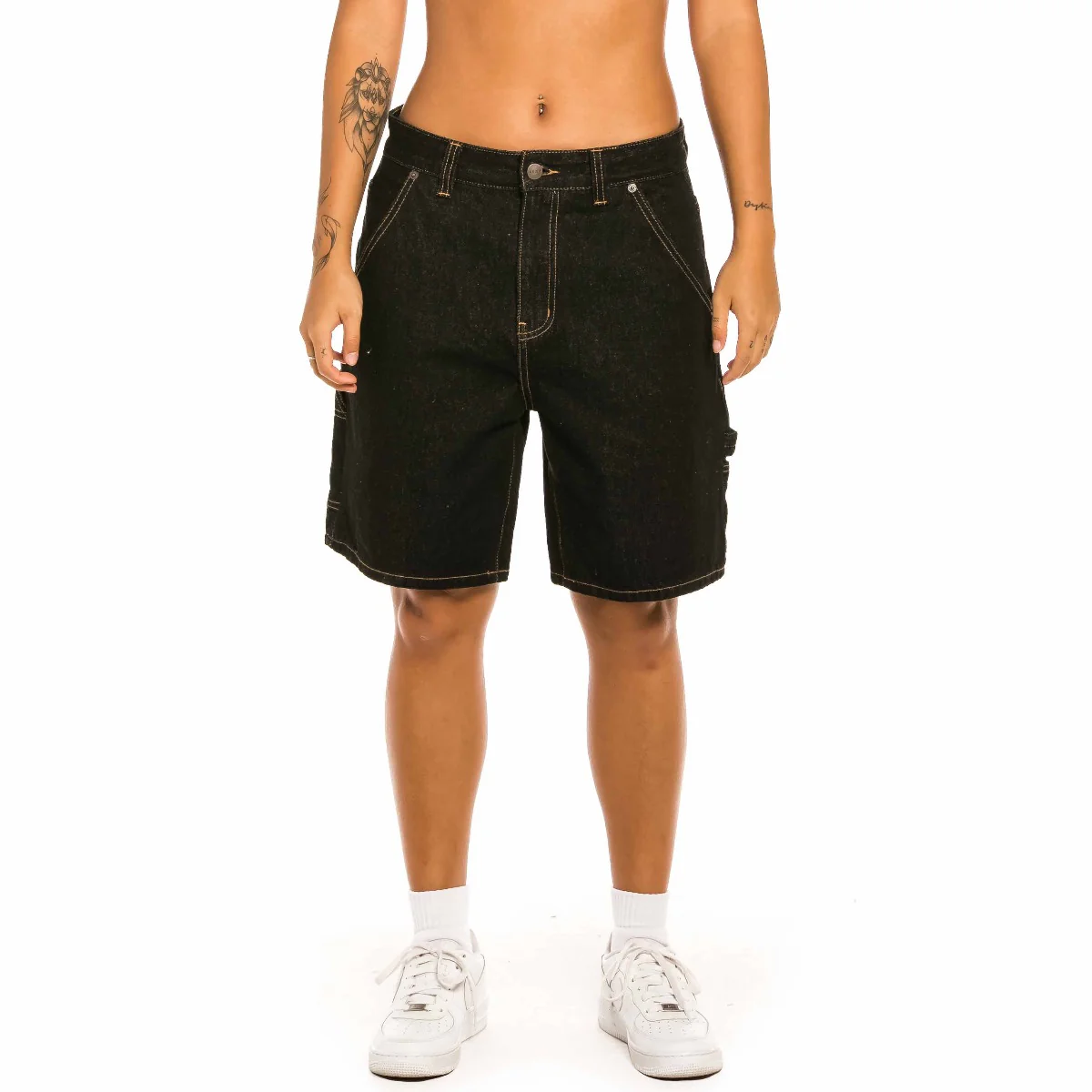 Bermuda Unisex Grimey "Day Dreamer" Denim - Washed Black | Spring 22